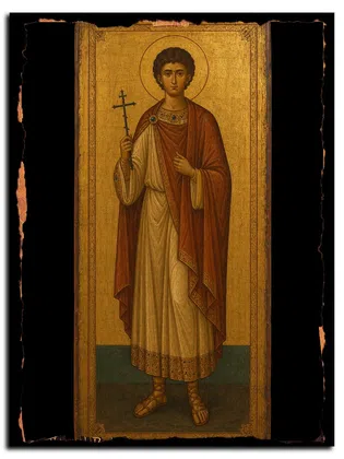 Диодор Пергийский (Памфилийский), мученик — икона на дереве ручной работы