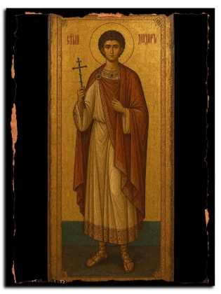 Диодор Пергийский (Памфилийский), мученик — икона на натуральном дереве
