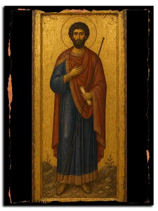 Диомид Тарсянин, мученик — икона на дереве
