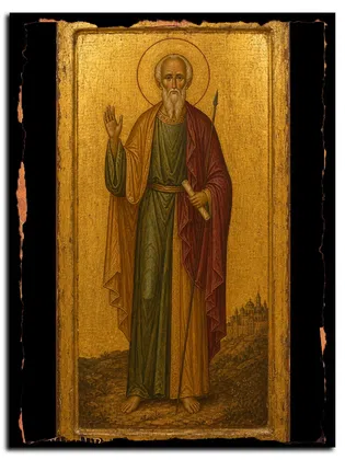 Елевферий Персидский, мученик — икона на натуральном дереве