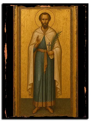 Ермоген Никомидийский, мученик — икона на дереве ручной работы