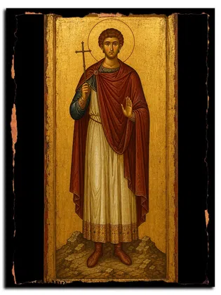 Феона (в Крещении Синесий) Никомидийский, мученик — икона на дереве ручной работы