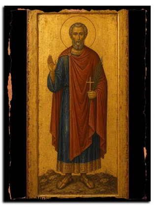 Филимон Кизический, мученик — икона на дереве