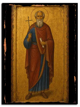 Галактион Емесский (Финикийский), мученик — икона на дереве ручной работы
