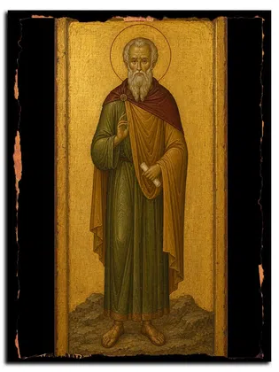 Гемелл Пафлагонянин, Анкирский, Многострадалец, мученик — икона на дереве