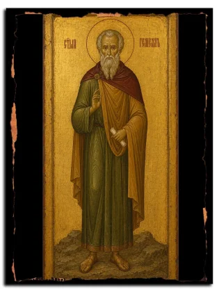 Гемелл Пафлагонянин, Анкирский, Многострадалец, мученик — икона на натуральном дереве