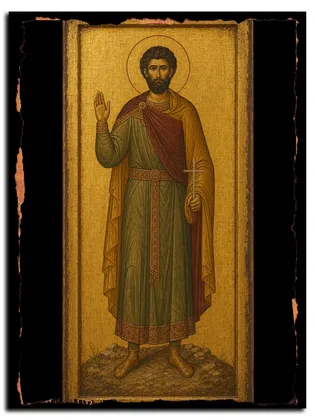 Христофор Никомидийский, мученик — икона на дереве