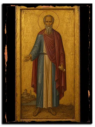 Иакинф Римский, мученик — икона на дереве