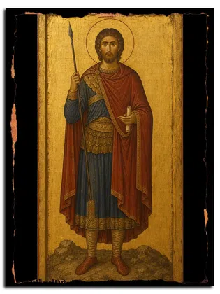 Ипатий Византийский, мученик — икона на дереве