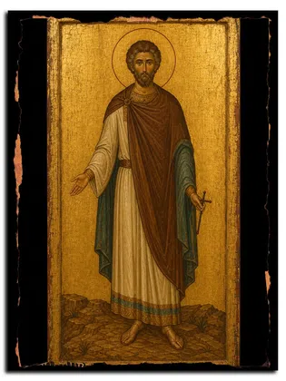 Иулиан Александрийский, мученик — икона на дереве