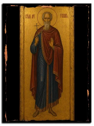 Иулиан Далматский, Атинский, мученик — икона на натуральном дереве