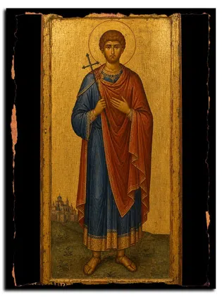 Иулиан Эмесский, мученик — икона на дереве