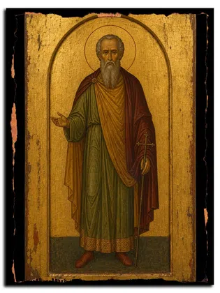 Иулиан Кипрский, мученик — икона на дереве