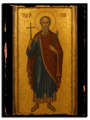 Иулиан Никомидийский, мученик — икона на натуральном дереве