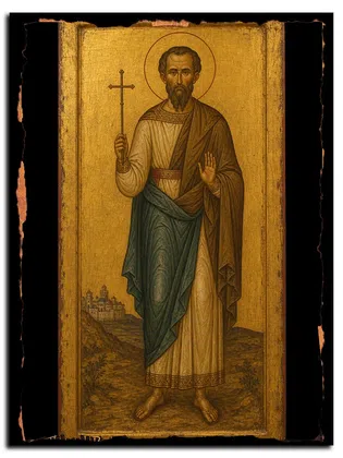 Иулиан Самосатский, мученик — икона на дереве