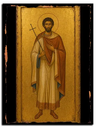 Каллиник Кесарийский (Вифинский), мученик — икона на дереве ручной работы