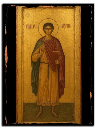 Кодрат Птолемаидский, мученик — икона на натуральном дереве