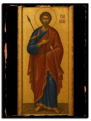 Косма Аравийский, мученик — икона на натуральном дереве