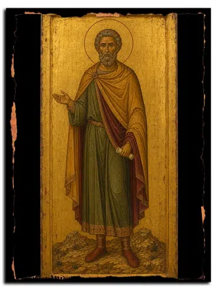 Лонгин Никомидийский, мученик — икона на дереве