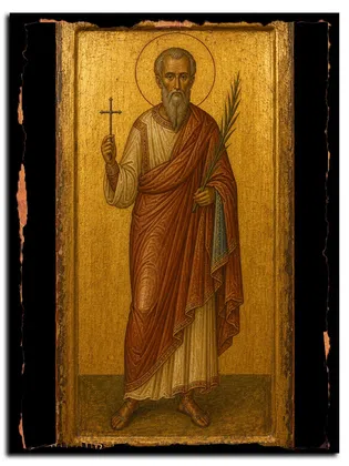 Лонгин Питиундский (Пицундский), мученик — икона на дереве ручной работы