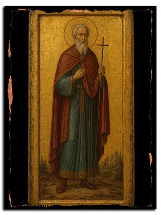 Марин Кесарийский (Палестинский), мученик — икона на дереве