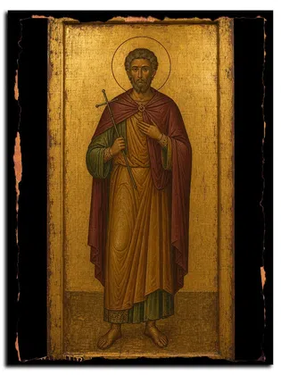 Марин Римский, мученик — икона на дереве