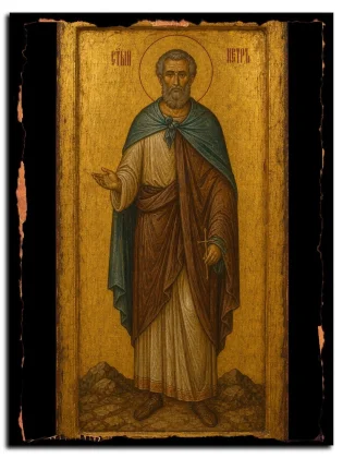 Петр Авессаломит (Анийский), мученик — икона на натуральном дереве