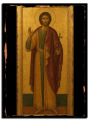 Поликарп Александрийский, мученик — икона на дереве