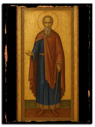 Руфин Аполлониадский (Македонский), мученик — икона на дереве ручной работы