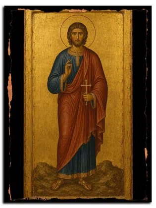 Савин Ермопольский (Египетский), мученик — икона на дереве