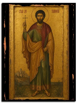 Тимофей Палестинский, мученик — икона на натуральном дереве
