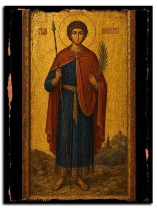Вонифатий Тарсийский, мученик — икона на натуральном дереве