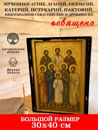 Мученики Аттик, Агапий, Евдоксий, Катерий, Истукарий, Пактовий, Никтополион Севастийские и дружина их — фото 7