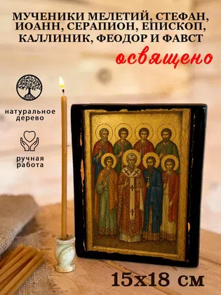 Мученики Мелетий, Стефан, Иоанн, Серапион, епископ, Каллиник, Феодор и Фавст — фото 5