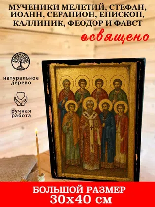 Мученики Мелетий, Стефан, Иоанн, Серапион, епископ, Каллиник, Феодор и Фавст — фото 7