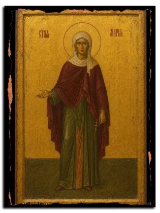 Мария Клеопова, праведная — икона на натуральном дереве