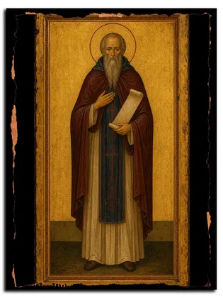 Анатолий II Оптинский (Потапов), преподобный — икона на дереве