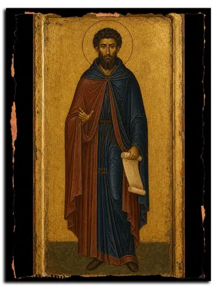 Емилиан Италийский, преподобный — икона на дереве