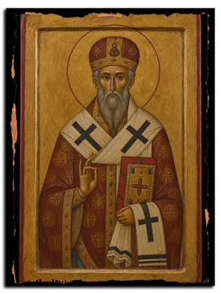 Анастасий II Антиохийский, священномученик — икона на дереве ручной работы