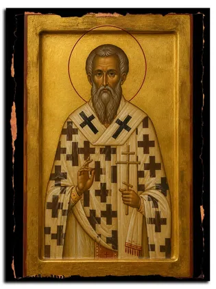 Аристоклий Саламинский (Кипрский), священномученик — икона на дереве ручной работы