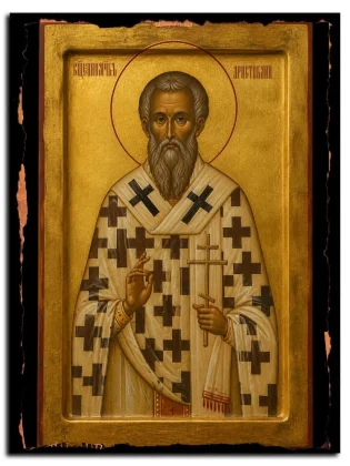 Аристоклий Саламинский (Кипрский), священномученик — икона на натуральном дереве