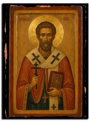 Авив Едесский, священномученик — икона на натуральном дереве
