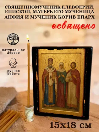 Елевферий, епископ, матерь его мученица Анфия и мученик Корив епарх, священномученик — фото 5