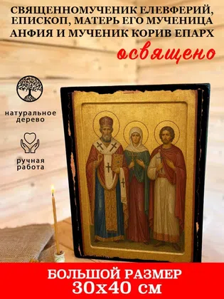 Елевферий, епископ, матерь его мученица Анфия и мученик Корив епарх, священномученик — фото 7