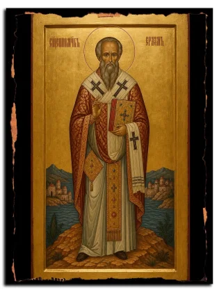 Еразм Формийский (Кампанийский), епископ, священномученик — икона на натуральном дереве