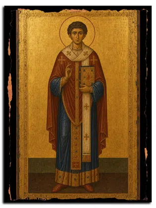 Ферапонт Кипрский, епископ, священномученик — икона на дереве