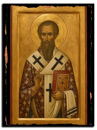 Мефодий Патарский, Олимпийский, епископ, священномученик — икона на дереве