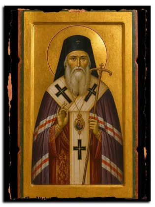 Парфений III Константинопольский, священномученик — икона на дереве ручной работы
