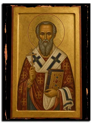 Пётр Александрийский, священномученик — икона на дереве