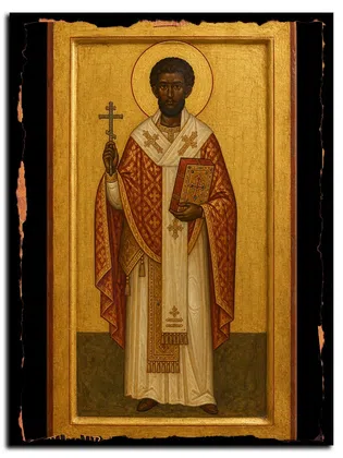 Тимофей Мавританский, священномученик — икона на дереве